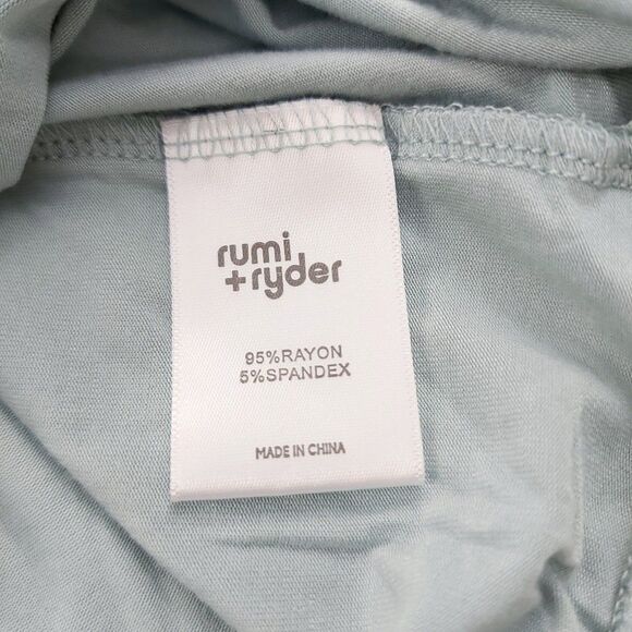 Rumi+Ryder Tee Girls Youth XL 16 Green Long Sleeve Twist Front Soft Fabric - Picture 8 of 12